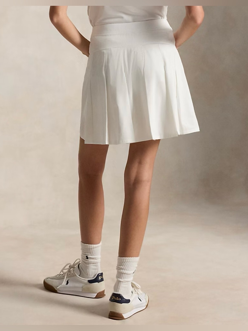 RLX Ralph Lauren Performance Pleated Golf Skort 17” Ceramic White NWT Size Med - Picture 2 of 11